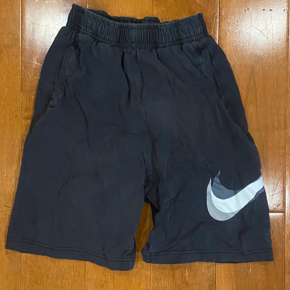 Nike Black Shorts with White Logo